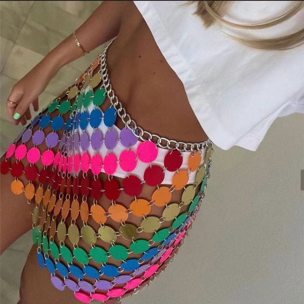 COLORFUL MINI SKIRT
